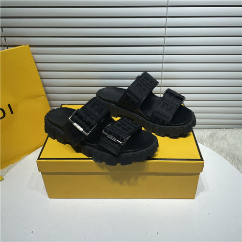 High Quality Luxury Fendi FF Logo Sandals