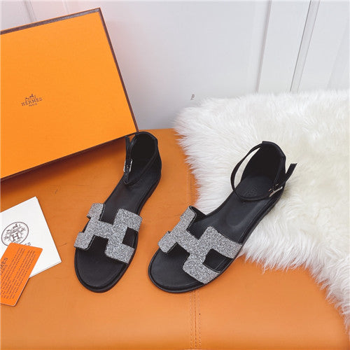 High Quality Luxury Hermes Flat Sandals Womens – Style 57475 alternate view
