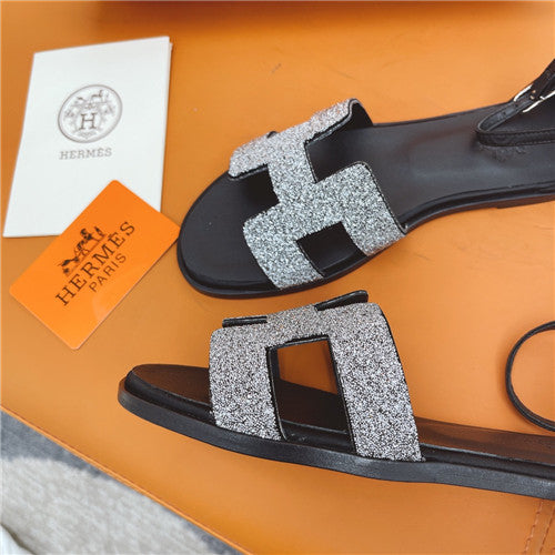 High Quality Luxury Hermes Flat Sandals Womens – Style 57475 product detail