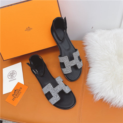 High Quality Luxury Hermes Flat Sandals Womens – Style 57475 product detail