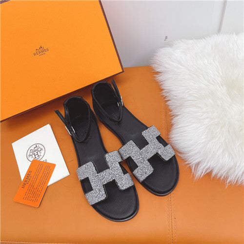 High Quality Luxury Hermes Flat Sandals Womens – Style 57475 product detail