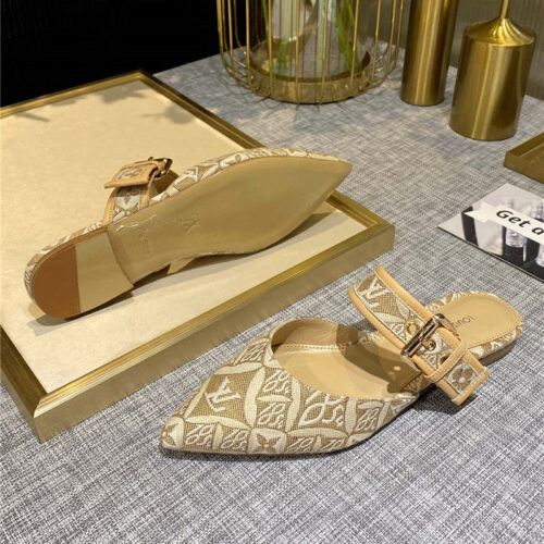 High Quality Luxury Louis Vuitton Sofia Flat Slippers – Style 50883 product detail