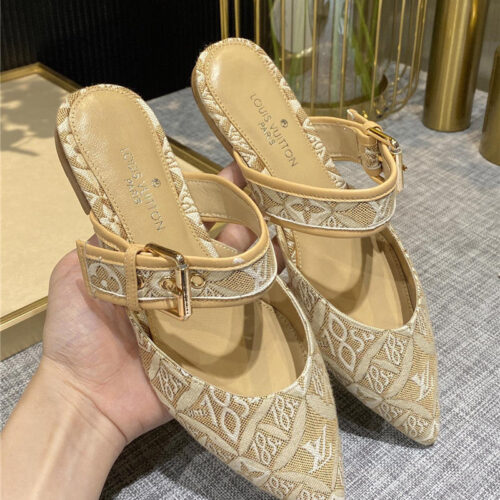 High Quality Luxury Louis Vuitton Sofia Flat Slippers – Style 50883 product detail