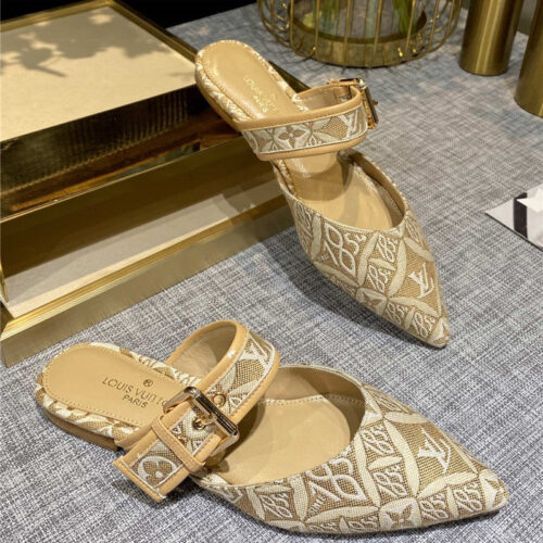 High Quality Luxury Louis Vuitton Sofia Flat Slippers – Style 50883 alternate view