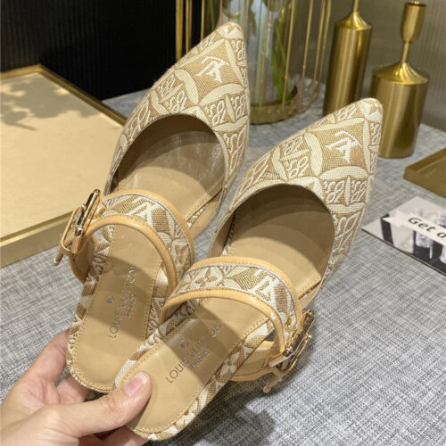 High Quality Luxury Louis Vuitton Sofia Flat Slippers – Style 50883 product detail