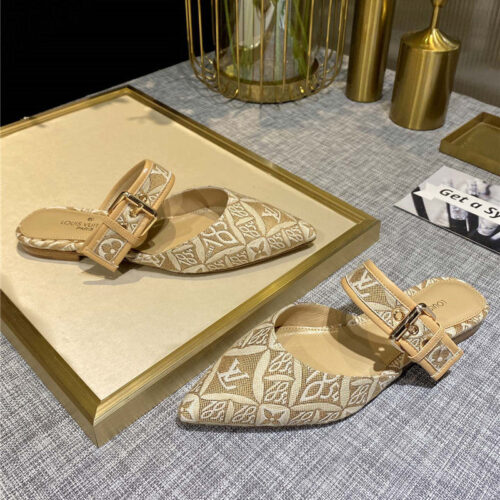 High Quality Luxury Louis Vuitton Sofia Flat Slippers – Style 50883 product detail