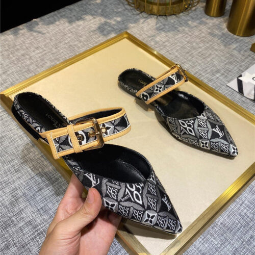 High Quality Luxury Louis Vuitton Sofia Flat Slippers alternate view