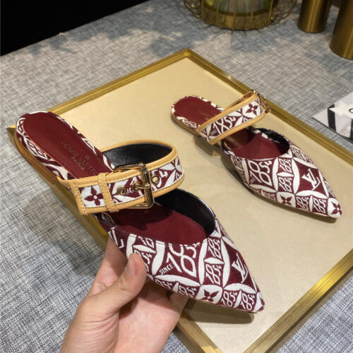 High Quality Luxury Louis Vuitton Sofia Flat Slippers – Style 09635 alternate view