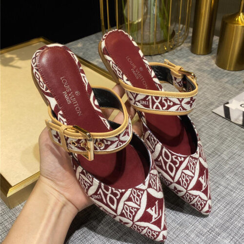 High Quality Luxury Louis Vuitton Sofia Flat Slippers – Style 09635 product detail