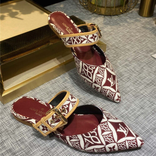 High Quality Luxury Louis Vuitton Sofia Flat Slippers – Style 09635