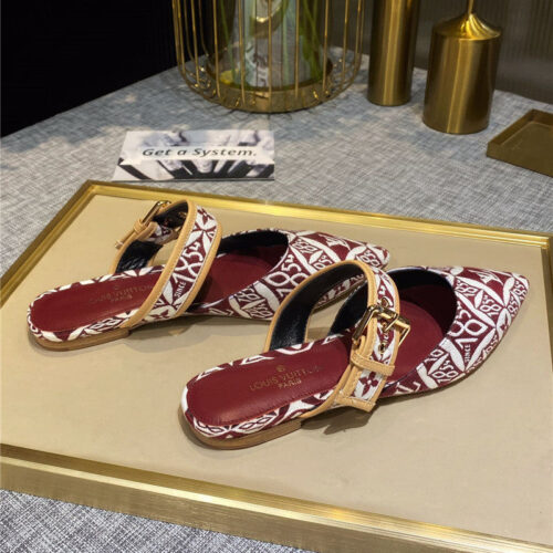 High Quality Luxury Louis Vuitton Sofia Flat Slippers – Style 09635 product detail