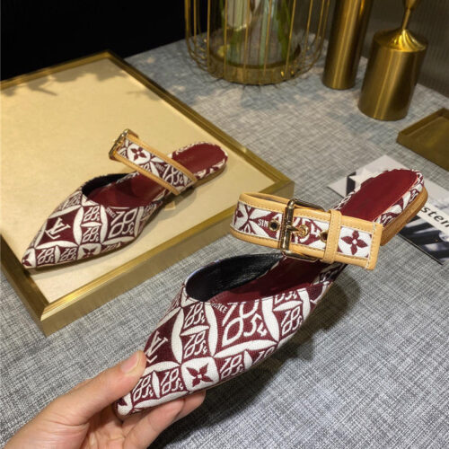 High Quality Luxury Louis Vuitton Sofia Flat Slippers – Style 09635 product detail