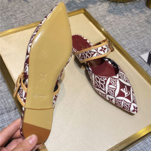 High Quality Luxury Louis Vuitton Sofia Flat Slippers – Style 09635 product detail