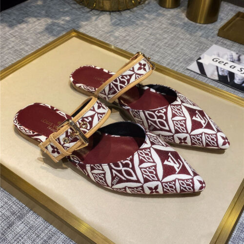 High Quality Luxury Louis Vuitton Sofia Flat Slippers – Style 09635 product detail