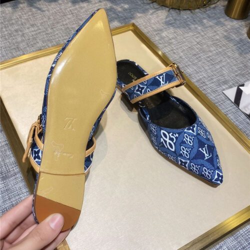 High Quality Luxury Louis Vuitton Sofia Flat Slippers – Style 99459 product detail