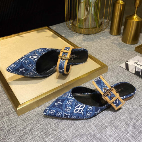 High Quality Luxury Louis Vuitton Sofia Flat Slippers – Style 99459 product detail