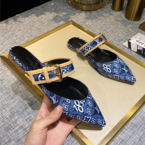 High Quality Luxury Louis Vuitton Sofia Flat Slippers – Style 99459 product detail