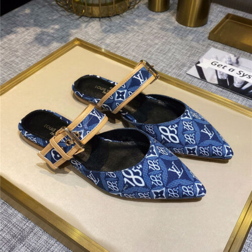 High Quality Luxury Louis Vuitton Sofia Flat Slippers – Style 99459 product detail