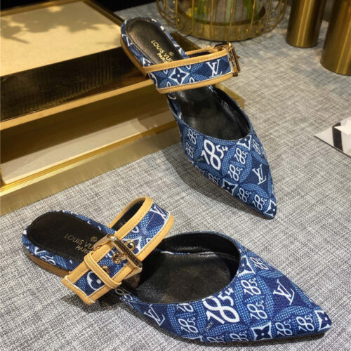 High Quality Luxury Louis Vuitton Sofia Flat Slippers – Style 99459 product detail