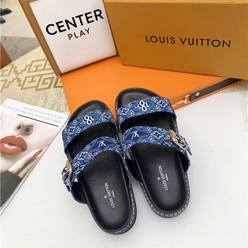 High Quality Luxury LV Logo Platform Sandals Women – Style 47299 product detail