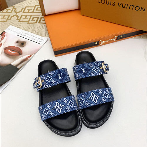 High Quality Luxury LV Logo Platform Sandals Women – Style 47299 alternate view