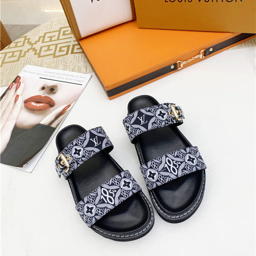 High Quality Luxury LV Logo Platform Sandals Women product detail