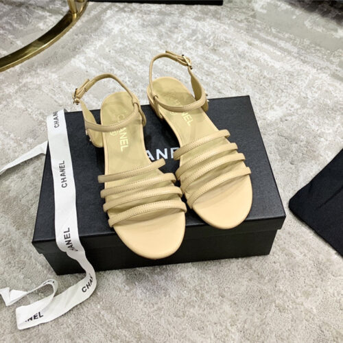 High Quality Luxury Chanel Logo Sandals