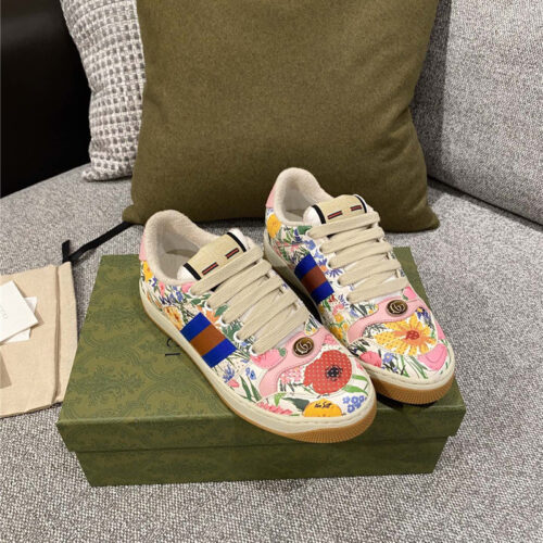 High Quality Luxury Gucci Screener Sneakers Womens – Style 75635