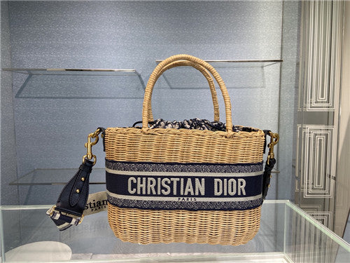High Quality Luxury Dior Wicker Basket Bag alternate view
