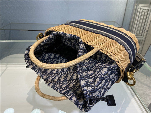 High Quality Luxury Dior Wicker Basket Bag product detail