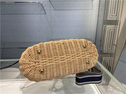 High Quality Luxury Dior Wicker Basket Bag product detail