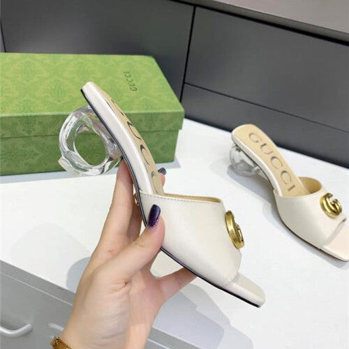 High Quality Luxury Gucci GG High Heel Slippers – Style 25939 product detail