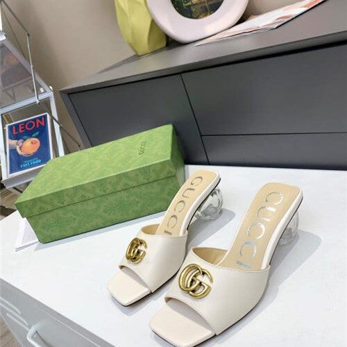 High Quality Luxury Gucci GG High Heel Slippers – Style 25939
