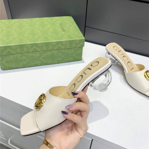 High Quality Luxury Gucci GG High Heel Slippers – Style 25939 product detail