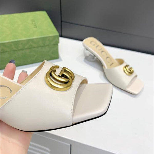 High Quality Luxury Gucci GG High Heel Slippers – Style 25939 product detail