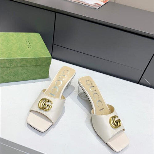 High Quality Luxury Gucci GG High Heel Slippers – Style 25939 alternate view