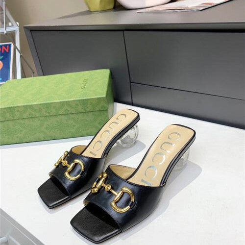High Quality Luxury Gucci GG High Heel Slippers – Style 58707