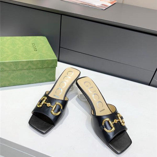 High Quality Luxury Gucci GG High Heel Slippers – Style 58707 product detail