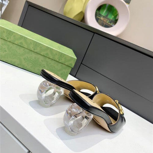 High Quality Luxury Gucci GG High Heel Slippers – Style 58707 product detail