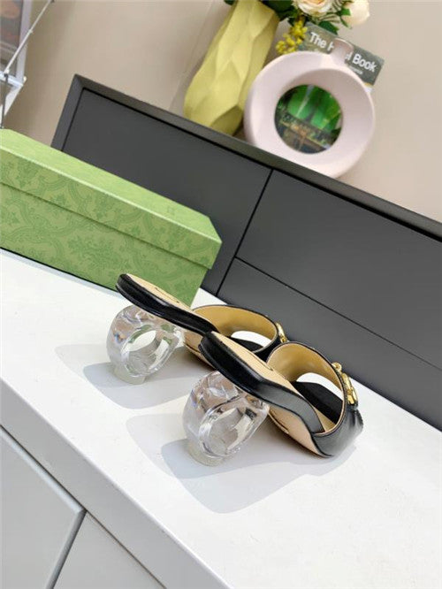 High Quality Luxury Gucci GG High Heel Slippers – Style 58707 product detail