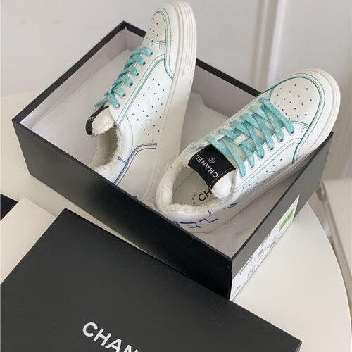 High Quality Luxury Chanel White Sneakers Womens – Style 64486 product detail
