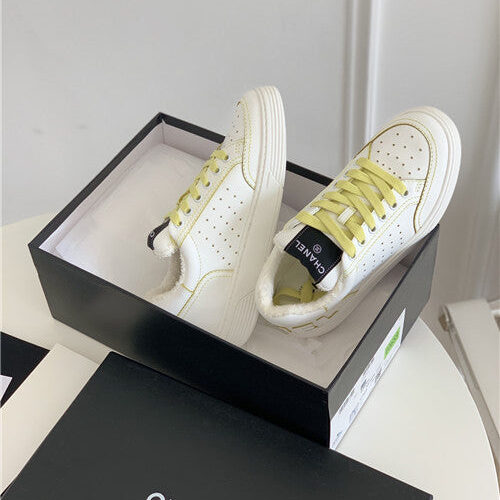 High Quality Luxury Chanel White Sneakers Womens – Style 97254 product detail