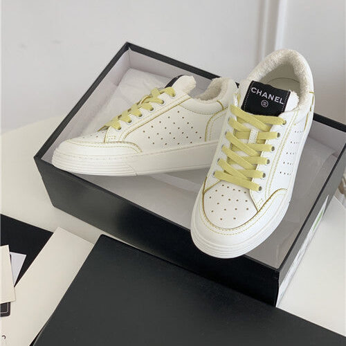 High Quality Luxury Chanel White Sneakers Womens – Style 97254 product detail