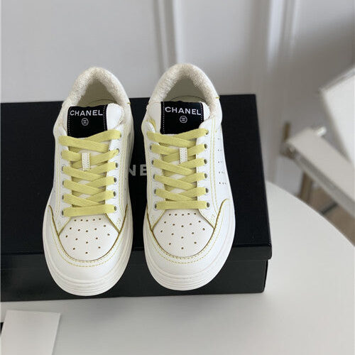 High Quality Luxury Chanel White Sneakers Womens – Style 97254 alternate view