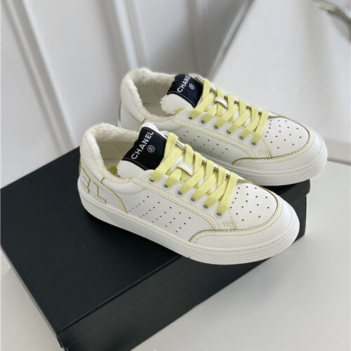 High Quality Luxury Chanel White Sneakers Womens – Style 97254