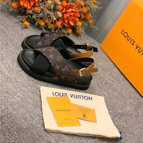High Quality Luxury LV Flat Sandals Womens – Style 19683 product detail