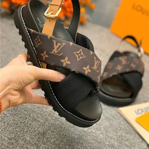 High Quality Luxury LV Flat Sandals Womens – Style 19683 product detail