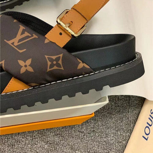 High Quality Luxury LV Flat Sandals Womens – Style 19683 product detail