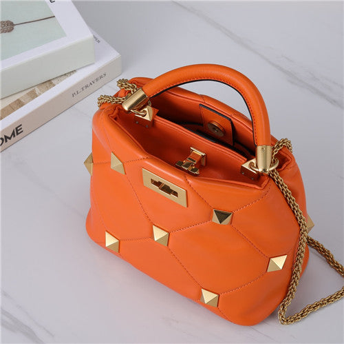 High Quality Luxury Valentino Roma Stud Handle Bag – Style 03845 alternate view
