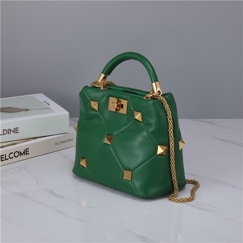 High Quality Luxury Valentino Roma Stud Handle Bag alternate view